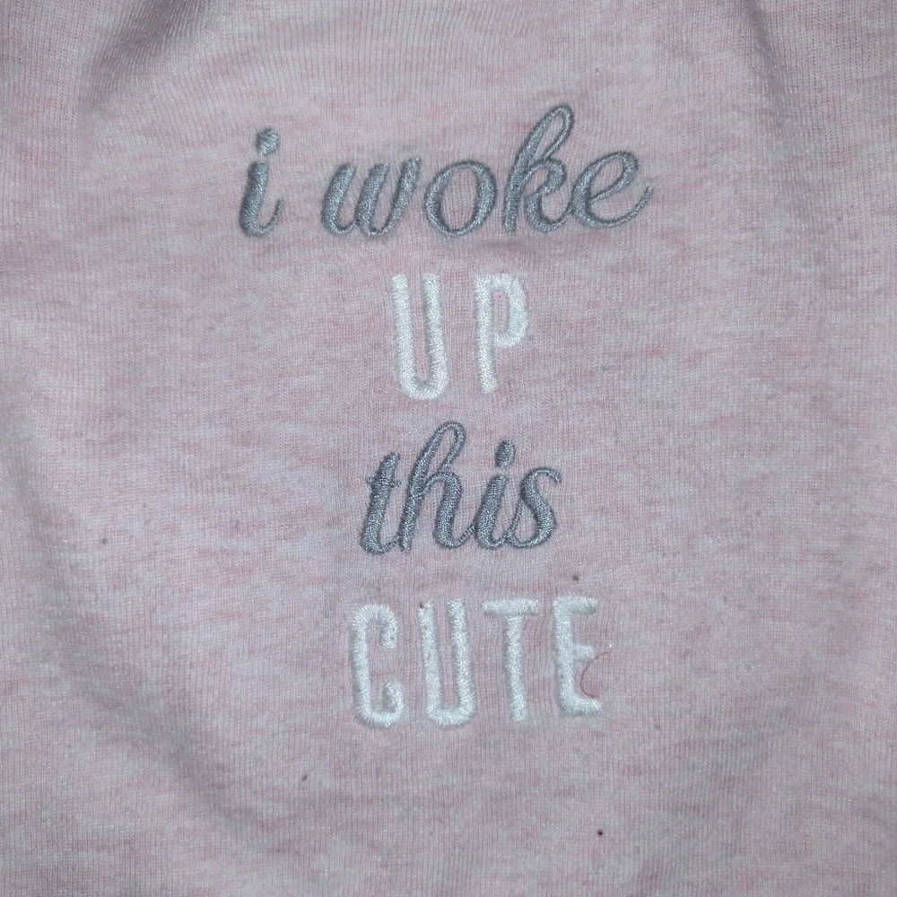 ⭐S) Carter’s Baby Girl Long Sleeve Shirt | “I Woke Up This Cute” | 12–18 Months